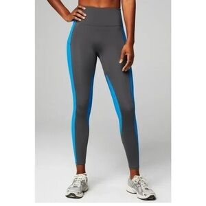 NWT Fabletics Motion 365+ Gray and Blue Leggings